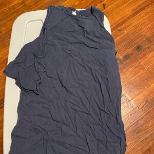 Blue rain open shoulder dress